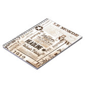 Zeitungs-Druck-Entwurf Notizblock (Linke Seite)