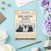 Zeitungs einladungen Titelseite Nachrichten (In Situ (Hochzeit))