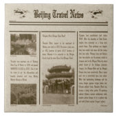 Zeitungs-Fliese Fliese (Vorderseite)