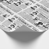 Zeitungs-Geschenkpapier Toronto-Leute Vintages Geschenkpapier (Ecke)