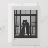Zeitungs-Hochzeitseinladung Einladung (Rückseite)