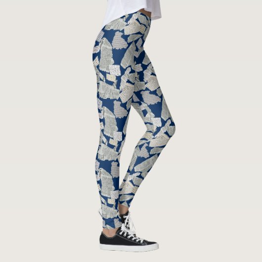Zeitungs-Schnittmuster 01x4.b DBlue Leggings (Rechts)