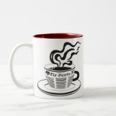 Zeitungs-Tasse Zweifarbige Tasse (Links)