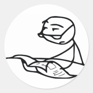 Zeitungs-Typ Runder Aufkleber