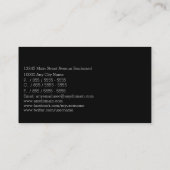 Zeitungs-Verfasser-beruflicher Reporter Visitenkarte (Rückseite)