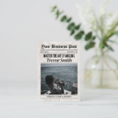 Zeitungs-Visitenkarte, Fischereiführer Telefonnummerkarte (Stehend Vorderseite)