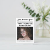 Zeitungs-Visitenkarte, Friseur-Stylist-Spezialist Telefonnummerkarte (Stehend Vorderseite)