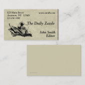 Zeitungs-Visitenkarte Visitenkarte (Vorne/Hinten)