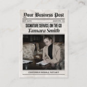 Zeitungs-Visitenkarte, zertifizierter mobiler Nota Telefonnummerkarte (Vorderseite)