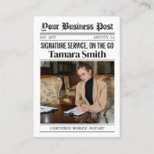 Zeitungs-Visitenkarte, zertifizierter mobiler Nota Telefonnummerkarte (Vorderseite)