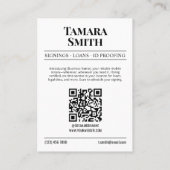 Zeitungs-Visitenkarte, zertifizierter mobiler Nota Telefonnummerkarte (Rückseite)