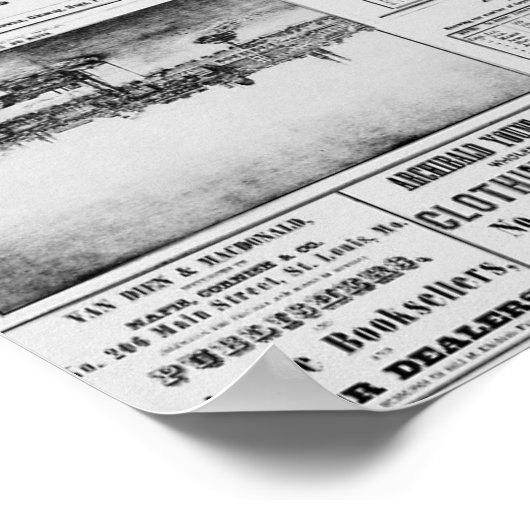Zeitungsantik Poster (Ecke)