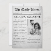 Zeitungsartikel Hochzeit Einladung (Vorderseite)