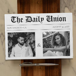 Zeitungsartikel Hochzeit Gästebuch