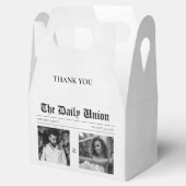 Zeitungsartikel Hochzeit Geschenkschachtel (Geöffnet)