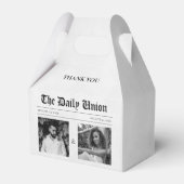 Zeitungsartikel Hochzeit Geschenkschachtel (Vorderseite)