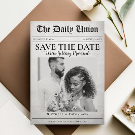 Zeitungsartikel Hochzeit Save The Date