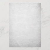 Zeitungsartikel Hochzeitsempfang Menükarte (Rückseite)