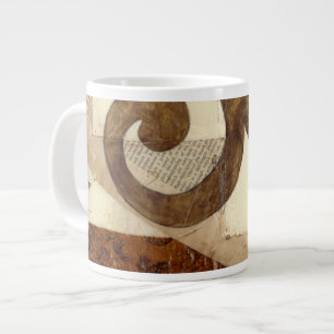 Zeitungsausschnitt im Vintage-Stil Jumbo-Tasse