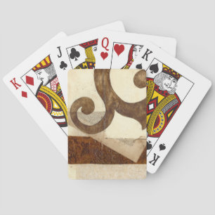 Zeitungsausschnitt im Vintage-Stil Spielkarten