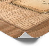 Zeitungsautor / Kolumnist. Vintage Kunst Poster (Ecke)