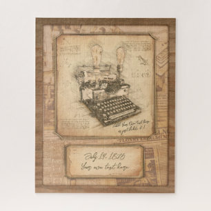 Zeitungsautor / Kolumnist. Vintage Kunst Puzzle