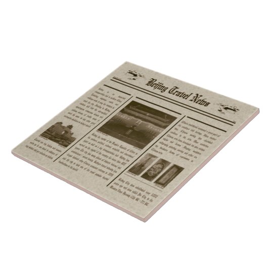 Zeitungsband Fliese (Seite)