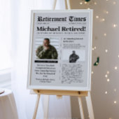 Zeitungsbeschaffung Militäres Vet Foam Poster