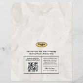 Zeitungsdienst Flyer, Retro-Steuerberatungsdienst Flyer (Hinten)