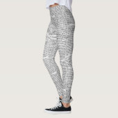Zeitungsdruck Leggings (Links)