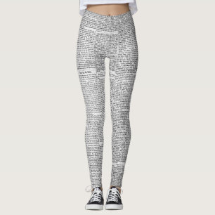 Zeitungsdruck Leggings