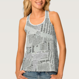 Zeitungsdruck Tanktop