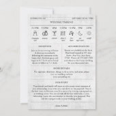 Zeitungseinladung zur Hochzeit Niedlich Einladung (Rückseite)