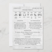 Zeitungseinladung zur Hochzeit Niedlich Einladung (Rückseite)