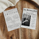 Zeitungseinladung zur Hochzeit Niedlich Einladung