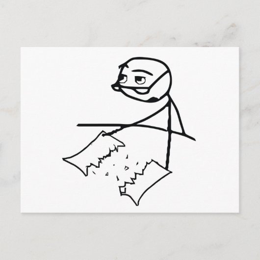 Zeitungsentreißer Typ Postkarte (Vorderseite)