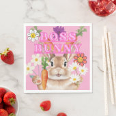 Zeitungsessen Napkin, Boss Bunny Serviette (Beispiel)