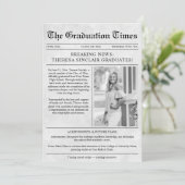 Zeitungsfoto-Abschlussfeier Ankündigung (Stehend Vorderseite)