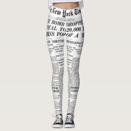 Zeitungsgamaschen Leggings