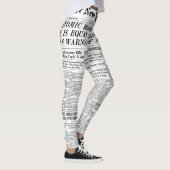 Zeitungsgamaschen Leggings (Rechts)