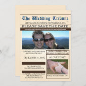 Zeitungshochzeit retten die Ankündigung (Vorne/Hinten)