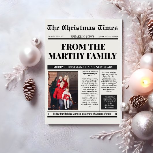 Zeitungsjahr im Review Foto Collage Weihnachten