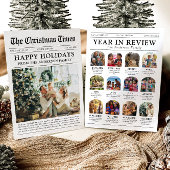 Zeitungsjahr in Review Family Foto Weihnachten