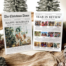 Zeitungsjahr in Review Family Foto Weihnachten