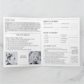 Zeitungsjunges bald Schwangerschaftsankündigung Karte (Innenseite)