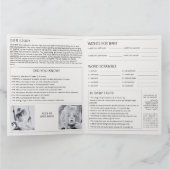 Zeitungsjunges bald Schwangerschaftsankündigung Karte (Innenseite)