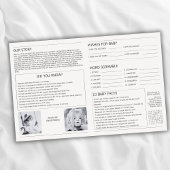 Zeitungsjunges bald Schwangerschaftsankündigung Karte