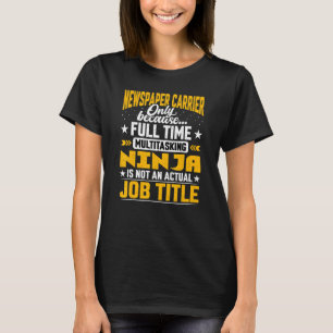 Zeitungskarrier Job Titel Mailman Postman T-Shirt