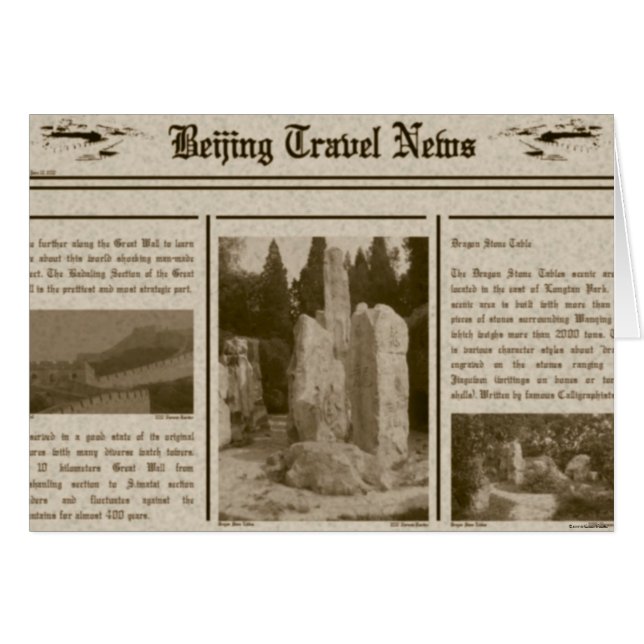 Zeitungskarte (Vorderseite (Horizontal))