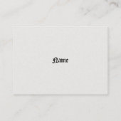 Zeitungskarte Visitenkarte (Rückseite)